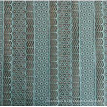 Polyester and Spandex Jacquard Lace Fabric